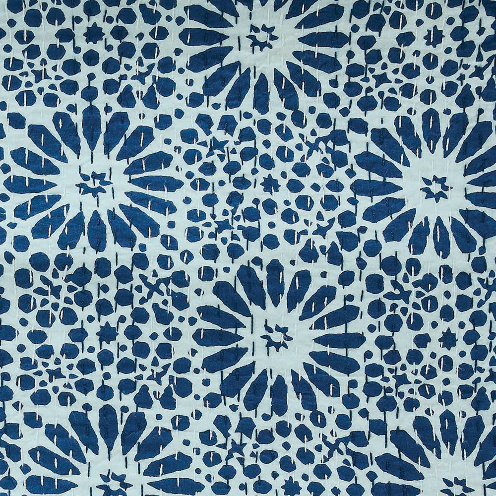 Hand Stitched Block Print Kantha Coverlets - Quahog Bay Bedding
