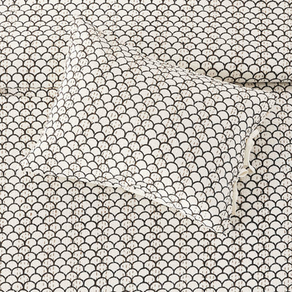 Hand Stitched Block Print Kantha Pillow Sham Pairs - Quahog Bay Bedding