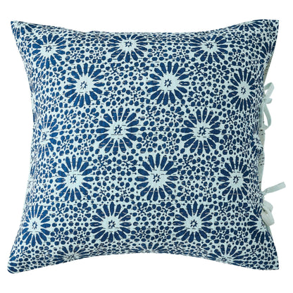 Hand Stitched Block Print Kantha Pillow Sham Pairs - Quahog Bay Bedding