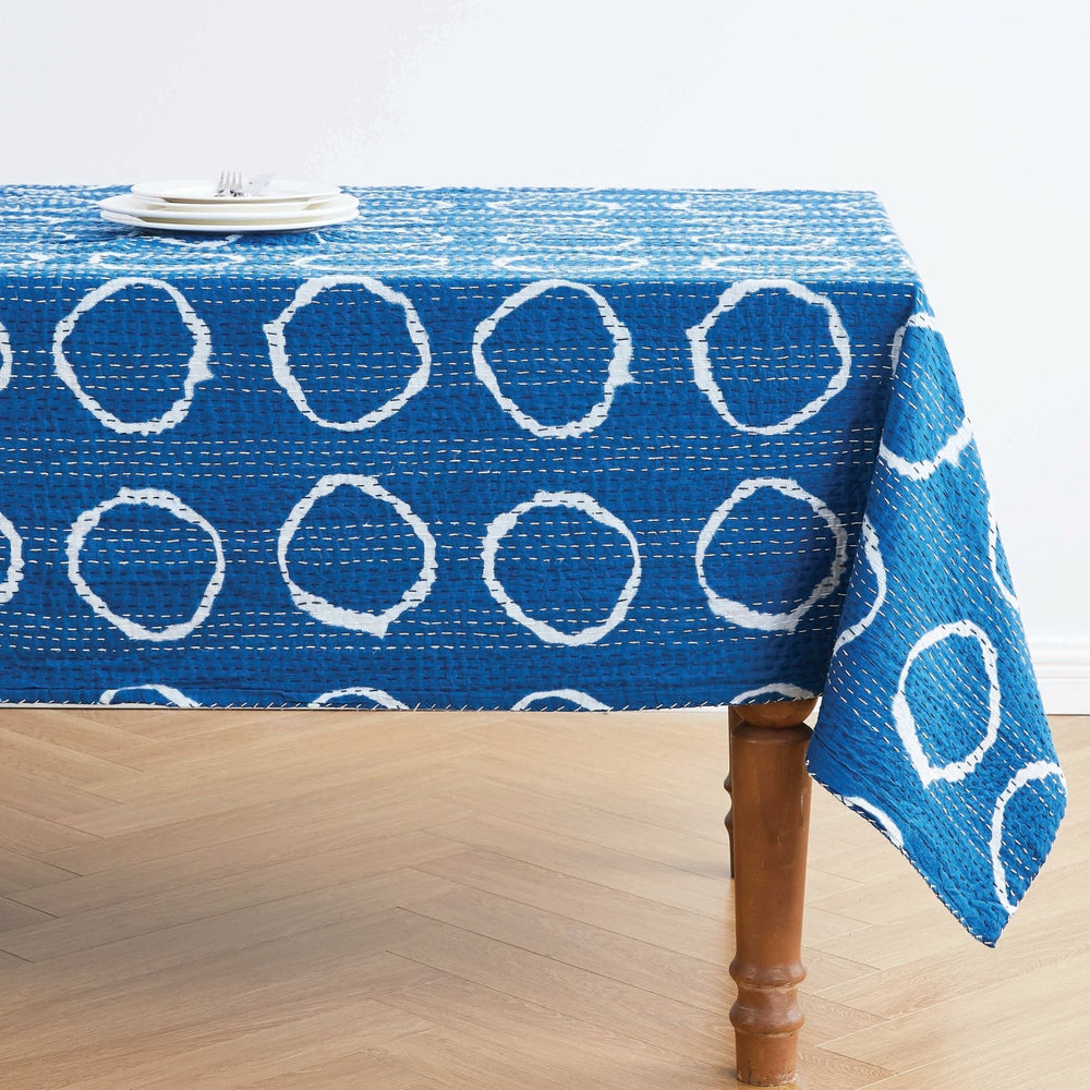 Hand Stitched Block Print Kantha Throws - Quahog Bay Bedding