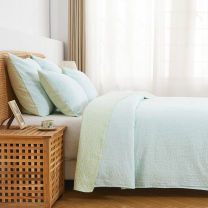 Hand Stitched Reversible Kantha Coverlets - Quahog Bay Bedding