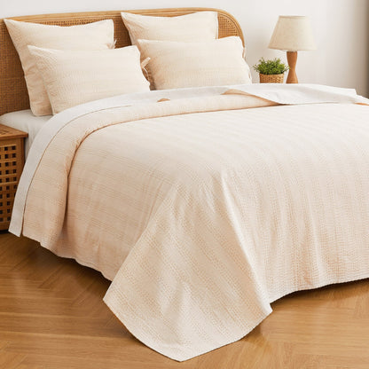 Hand Stitched Reversible Kantha Coverlets - Quahog Bay Bedding