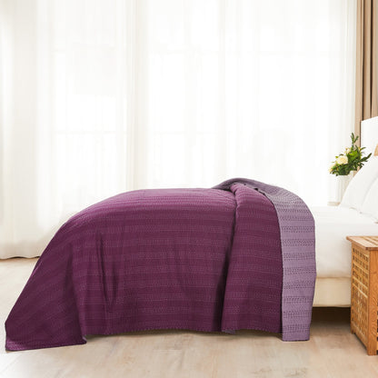 Hand Stitched Reversible Kantha Coverlets - Quahog Bay Bedding