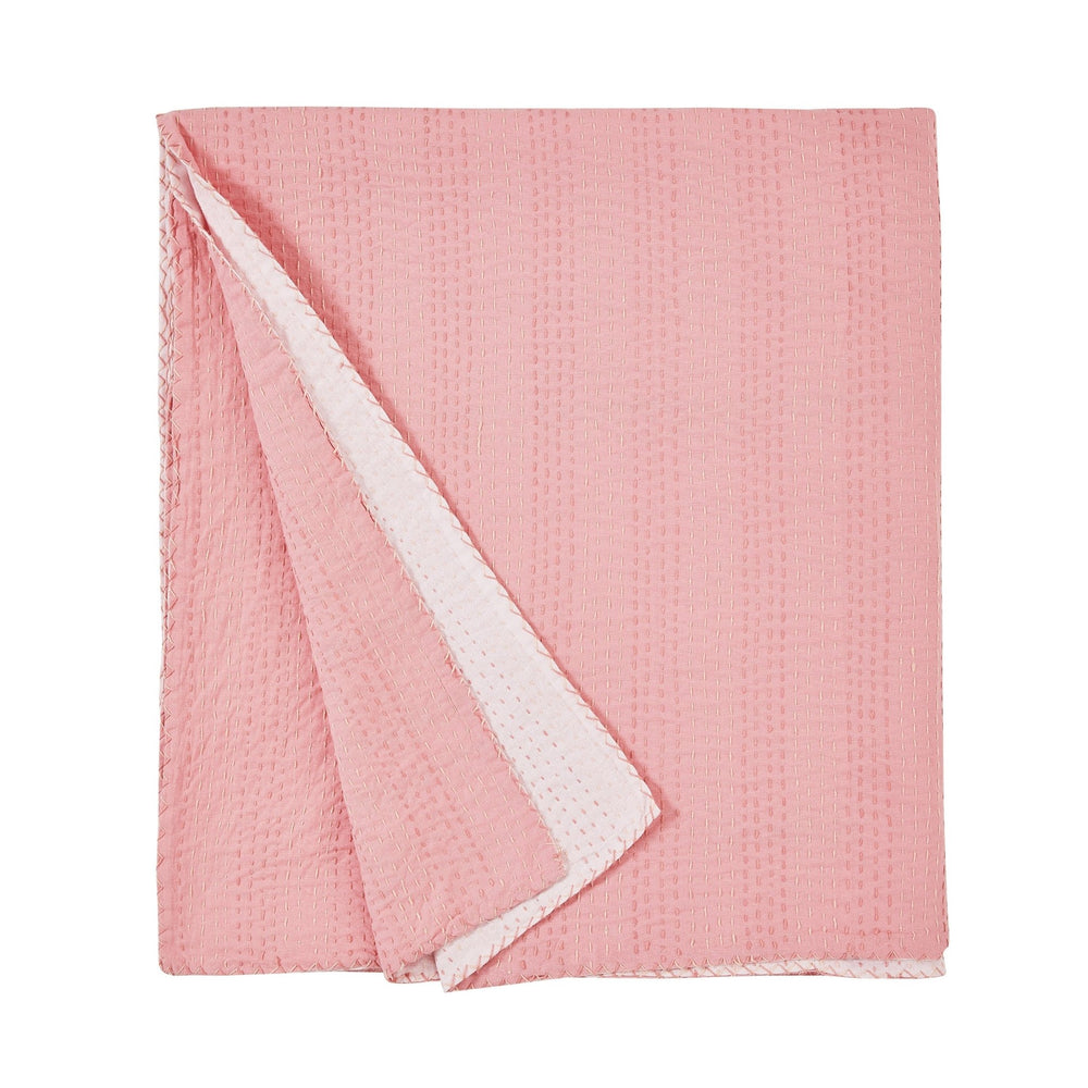 Hand Stitched Reversible Kantha Coverlets - Quahog Bay Bedding
