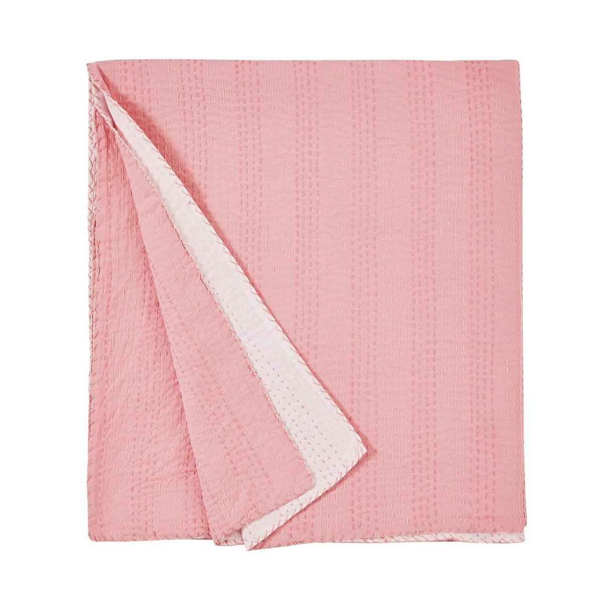 Hand Stitched Reversible Kantha Coverlets - Quahog Bay Bedding