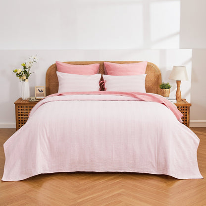 Hand Stitched Reversible Kantha Coverlets - Quahog Bay Bedding