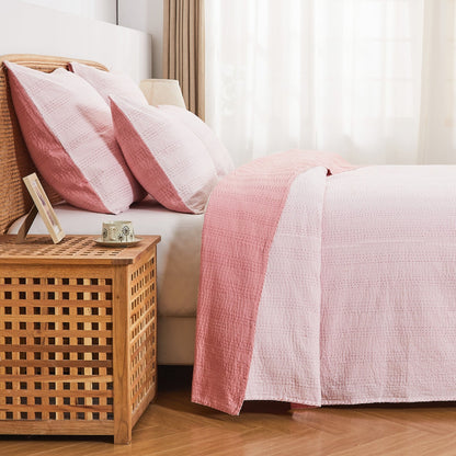 Hand Stitched Reversible Kantha Coverlets - Quahog Bay Bedding