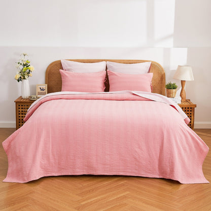 Hand Stitched Reversible Kantha Coverlets - Quahog Bay Bedding