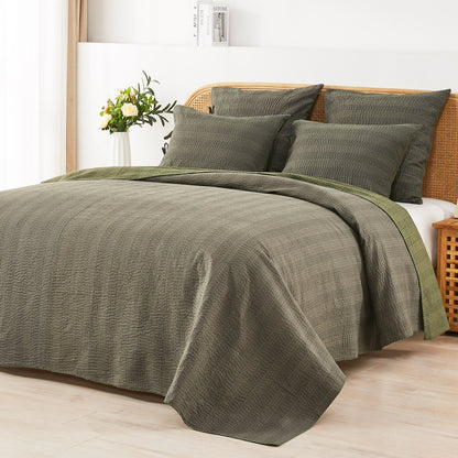 Hand Stitched Reversible Kantha Coverlets - Quahog Bay Bedding