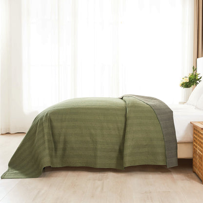 Hand Stitched Reversible Kantha Coverlets - Quahog Bay Bedding