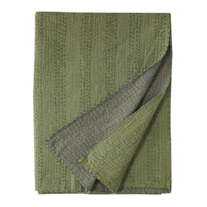 Hand Stitched Reversible Kantha Throws - Quahog Bay Bedding