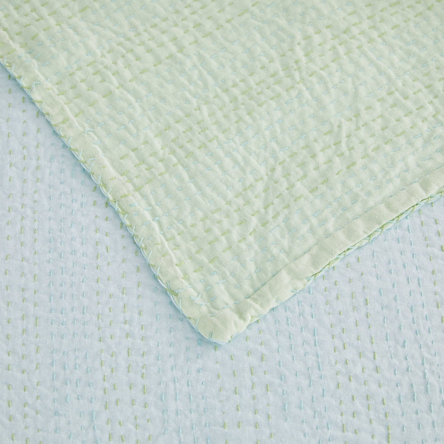 Hand Stitched Reversible Kantha Throws - Quahog Bay Bedding