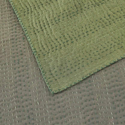 Hand Stitched Reversible Kantha Throws - Quahog Bay Bedding