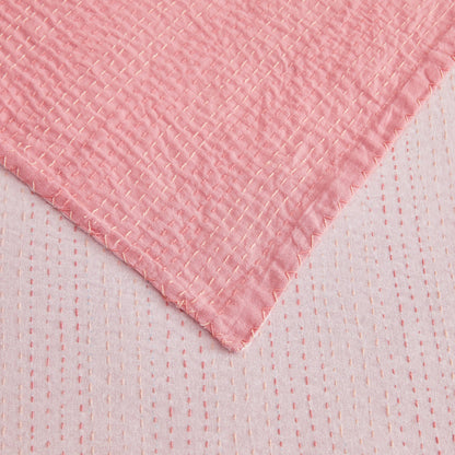 Hand Stitched Reversible Kantha Throws - Quahog Bay Bedding