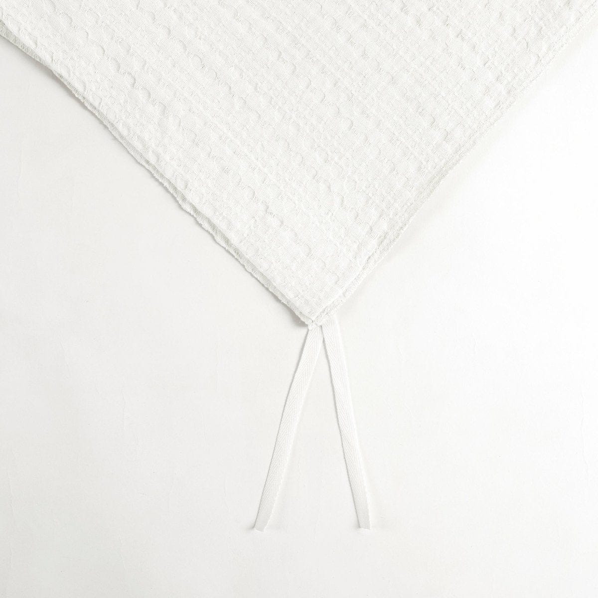 Haniya Solid Waffle Woven Cotton Textured Duvet Cover Set - Quahog Bay Bedding