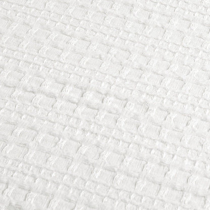 Haniya Solid Waffle Woven Cotton Textured Duvet Cover Set - Quahog Bay Bedding