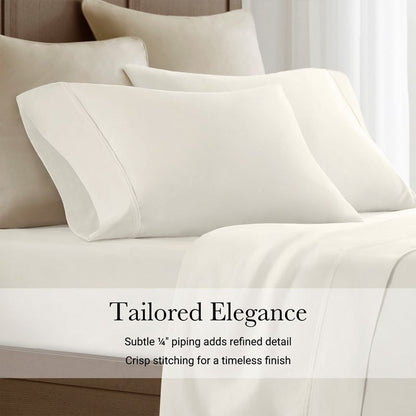 Harbor House 100% Egyptian Cotton Sateen Sheet Set - 400TC - Quahog Bay Bedding