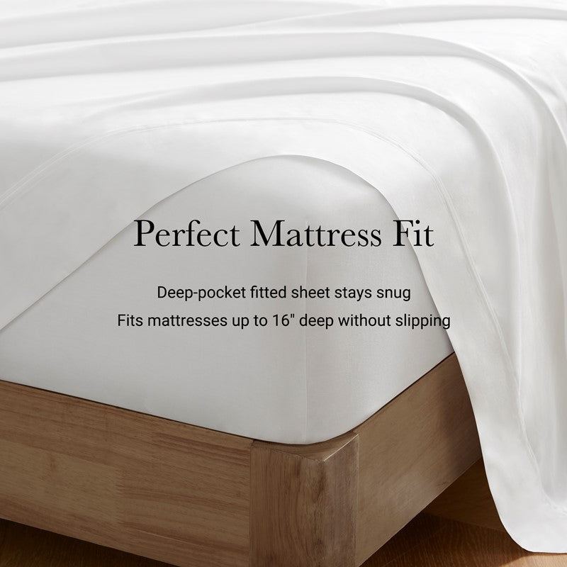 Harbor House 100% Egyptian Cotton Sateen Sheet Set - 400TC - Quahog Bay Bedding