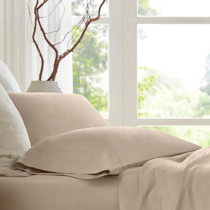 Harbor House 100% Egyptian Cotton Sateen Sheet Set - 400TC - Quahog Bay Bedding