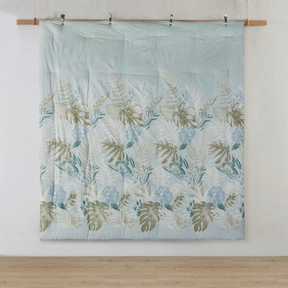 Harbor House Kiawah Island Coastal Cotton Comforter Set with Throw Pillow 6PC - Blue - Quahog Bay Bedding