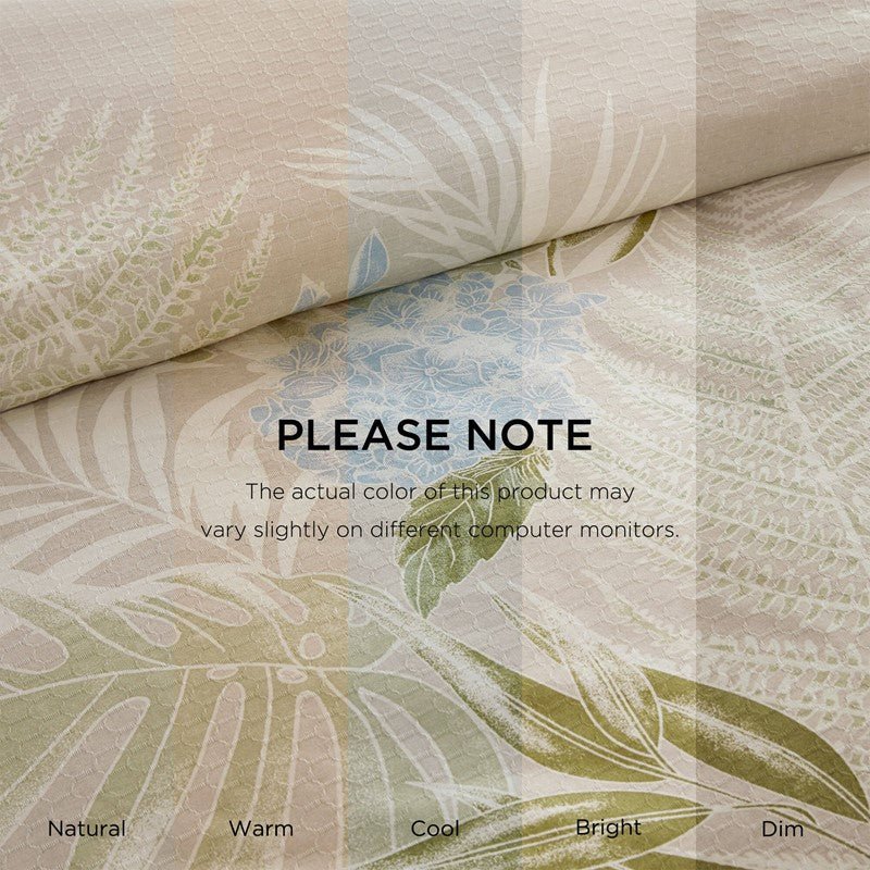 Harbor House Kiawah Island Coastal Cotton Comforter Set with Throw Pillow 6PC - Taupe - Quahog Bay Bedding