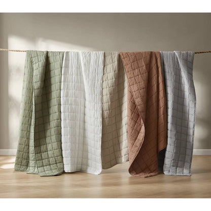 Harbor House Luxury French Flax Linen Garment Washed Quilt Set - Clay - Quahog Bay Bedding