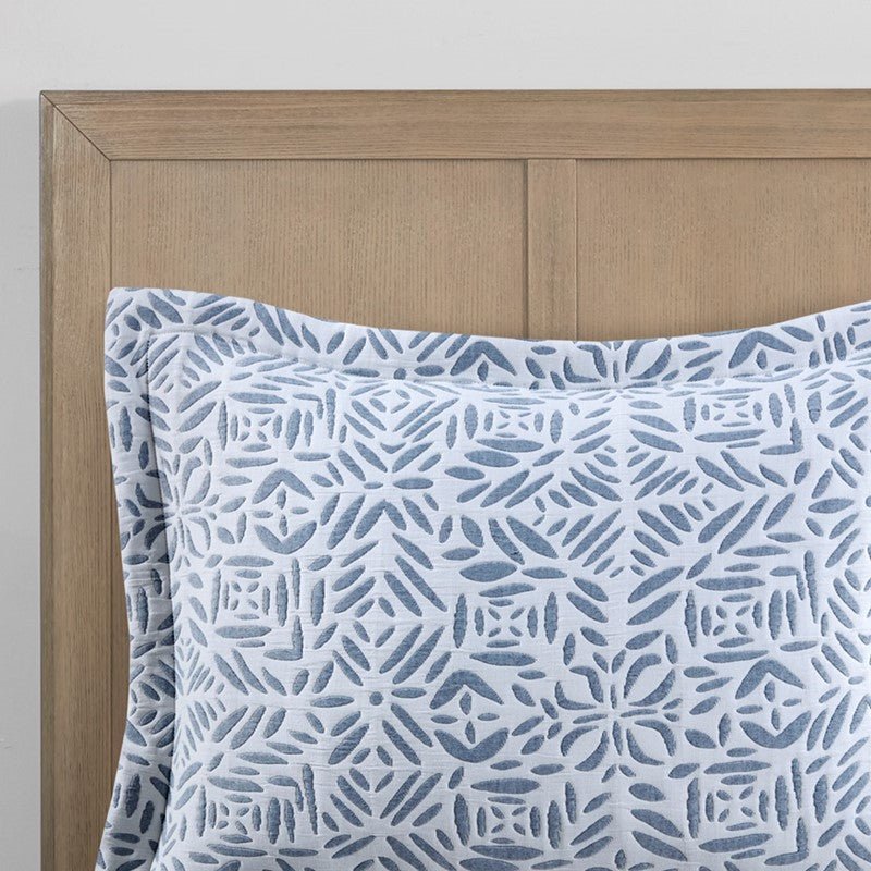 Harmony 4PC Oversized Reversible Coastal Quilt Set with Throw Pillow - Quahog Bay Bedding