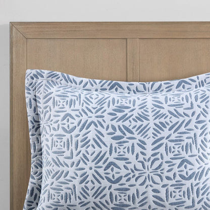 Harmony 4PC Oversized Reversible Coastal Quilt Set with Throw Pillow - Quahog Bay Bedding