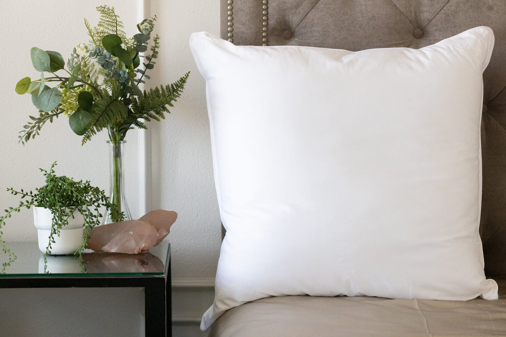 Harmony Pillow - Luxury American Made 300TC 100% Cotton Down - Quahog Bay Bedding