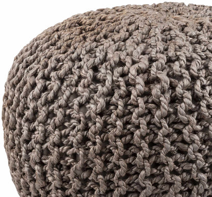 Hauenstein Knitted Jute Pouf - Quahog Bay Bedding