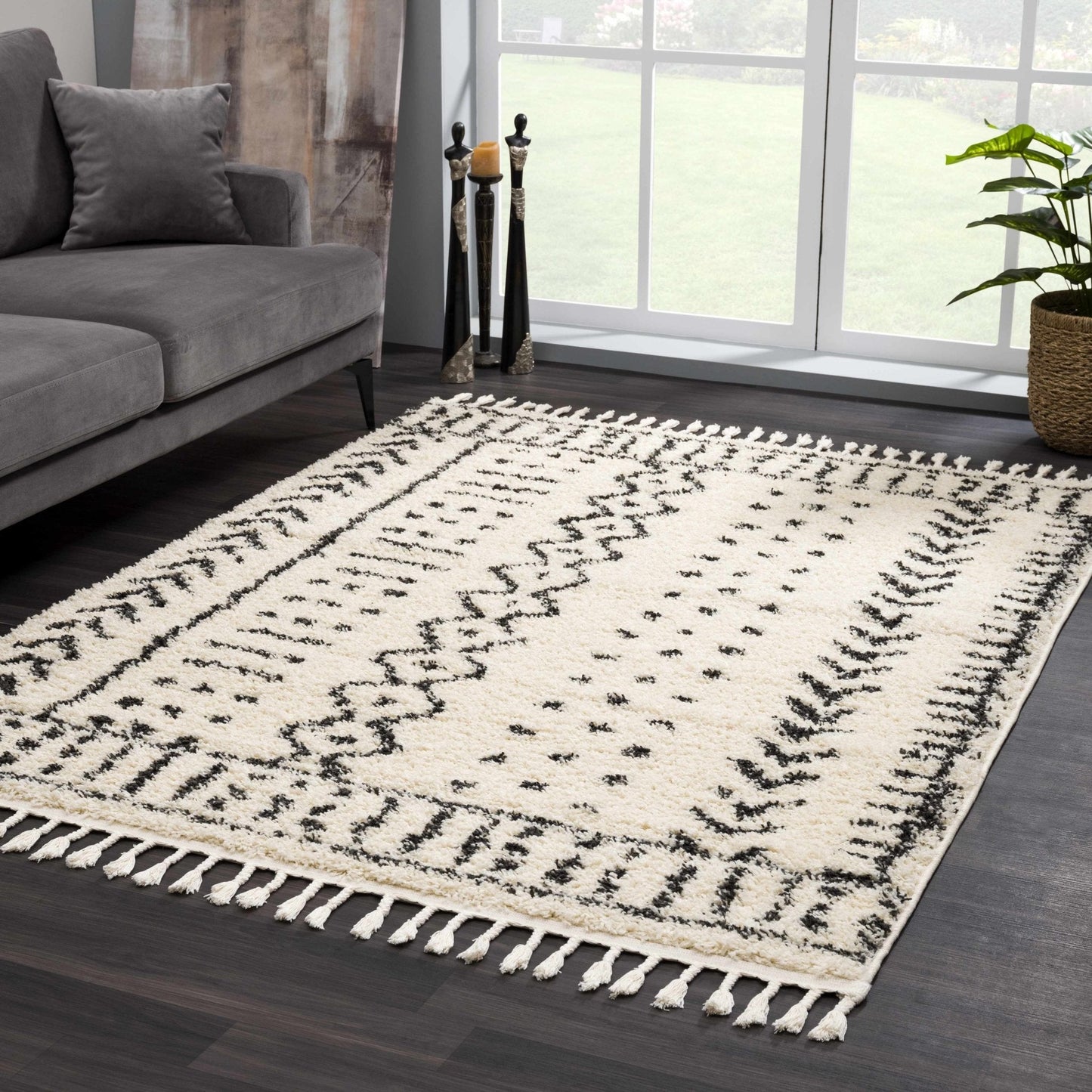 Hauppauge Berber Shag Carpet - Quahog Bay Bedding