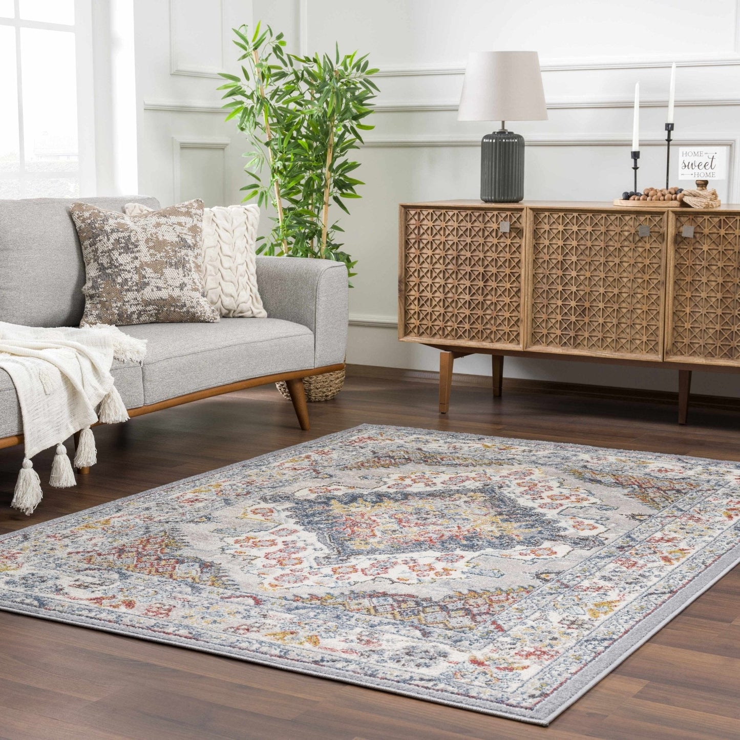 Haymond Taupe & Cream Area Rug - Medium Pile - Quahog Bay Bedding