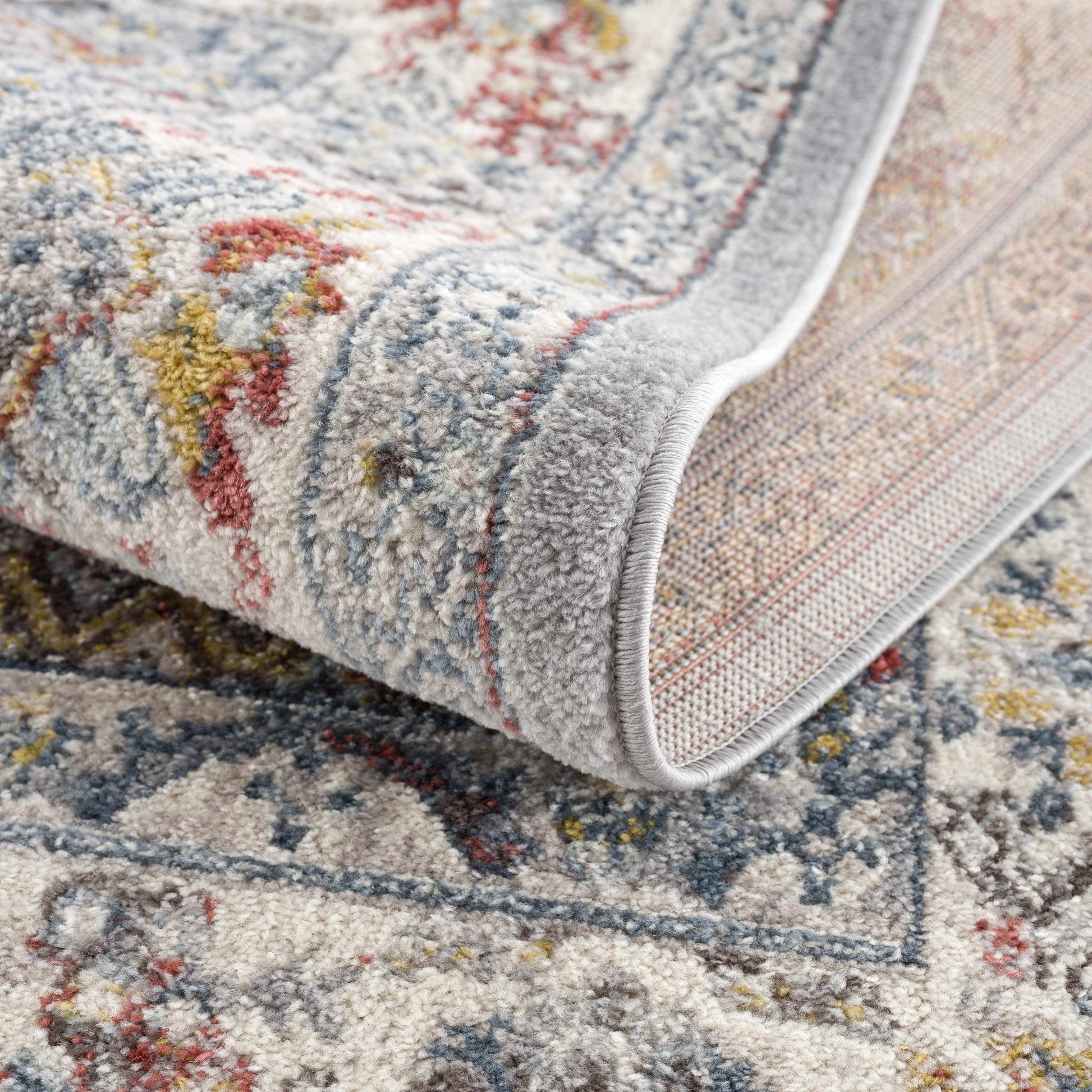Haymond Taupe & Cream Area Rug - Medium Pile - Quahog Bay Bedding