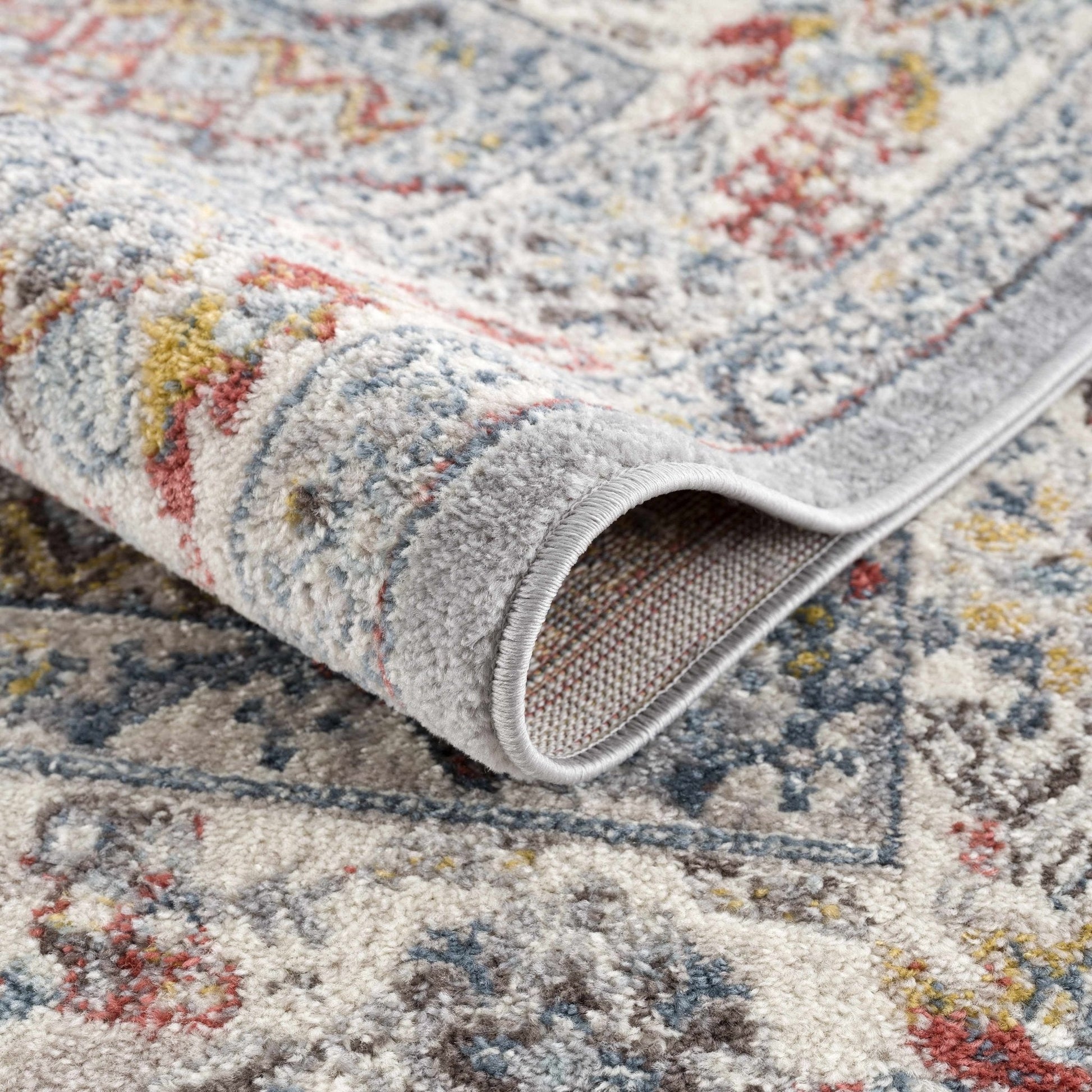 Haymond Taupe & Cream Area Rug - Medium Pile - Quahog Bay Bedding