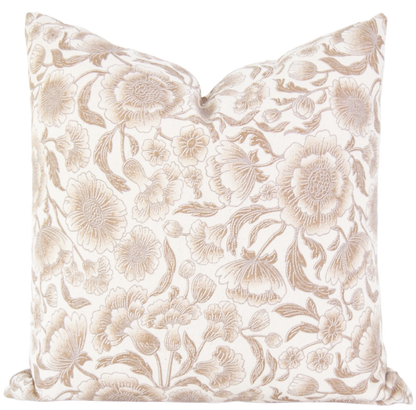 Hazel Floral Pillow Cover - Handmade in the USA