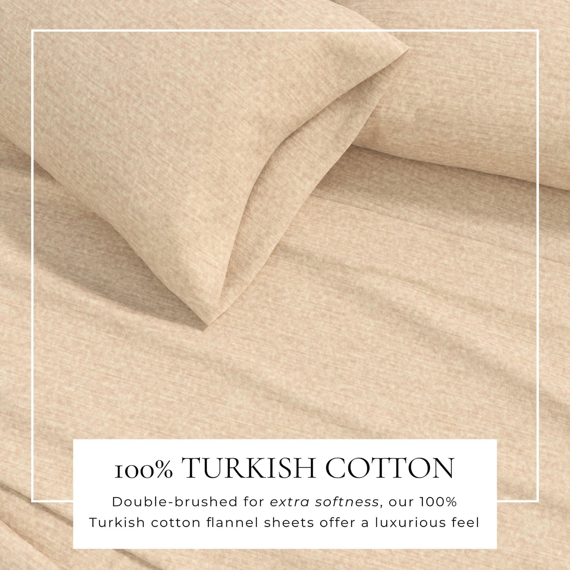 Heathered Solid Cotton Blend Flannel Sheets - Solid Cotton Flannel Sheets - Quahog Bay Bedding