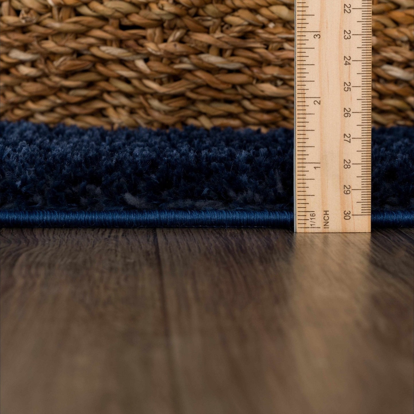 Heavenly Solid Navy Blue Shag Rug - Clearance - Quahog Bay Bedding