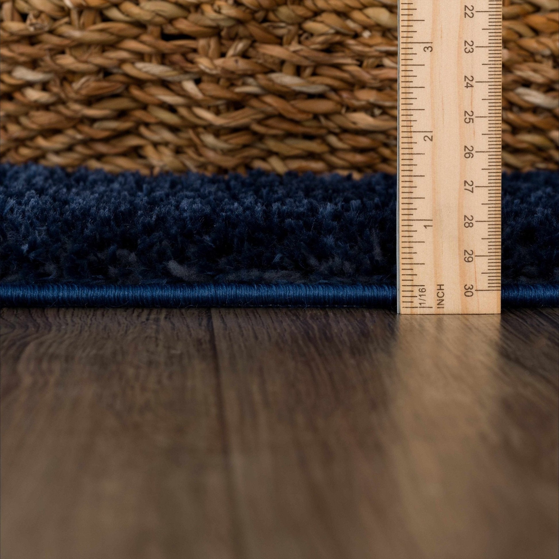 Heavenly Solid Navy Blue Shag Rug - Clearance - Quahog Bay Bedding