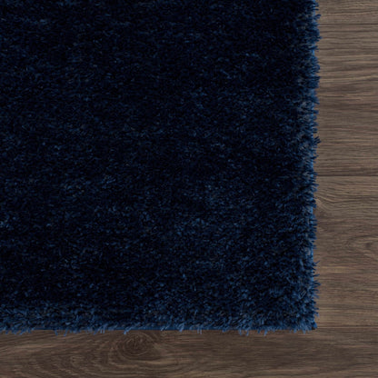 Heavenly Solid Navy Blue Shag Rug - Clearance - Quahog Bay Bedding