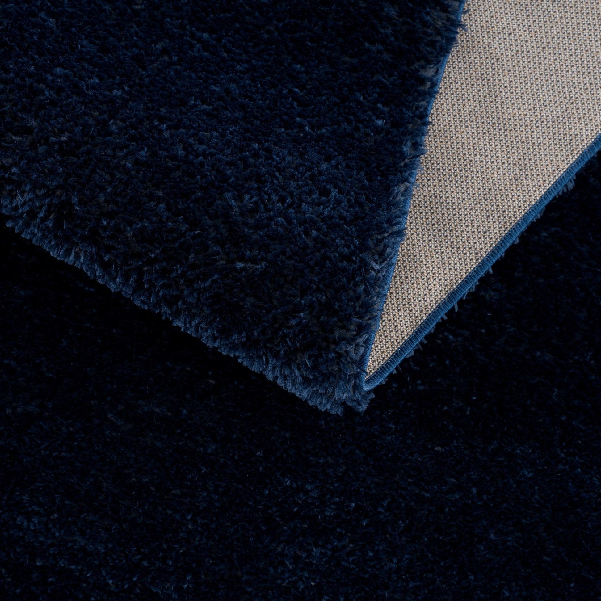 Heavenly Solid Navy Blue Shag Rug - Clearance - Quahog Bay Bedding