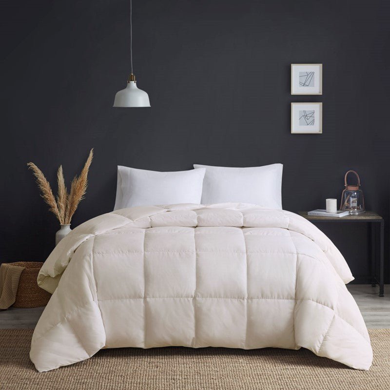 Heavy Warmth Goose Feather and Down Oversize Comforter - Cream - Quahog Bay Bedding