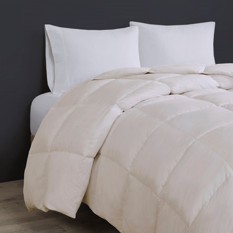 Heavy Warmth Goose Feather and Down Oversize Comforter - Cream - Quahog Bay Bedding