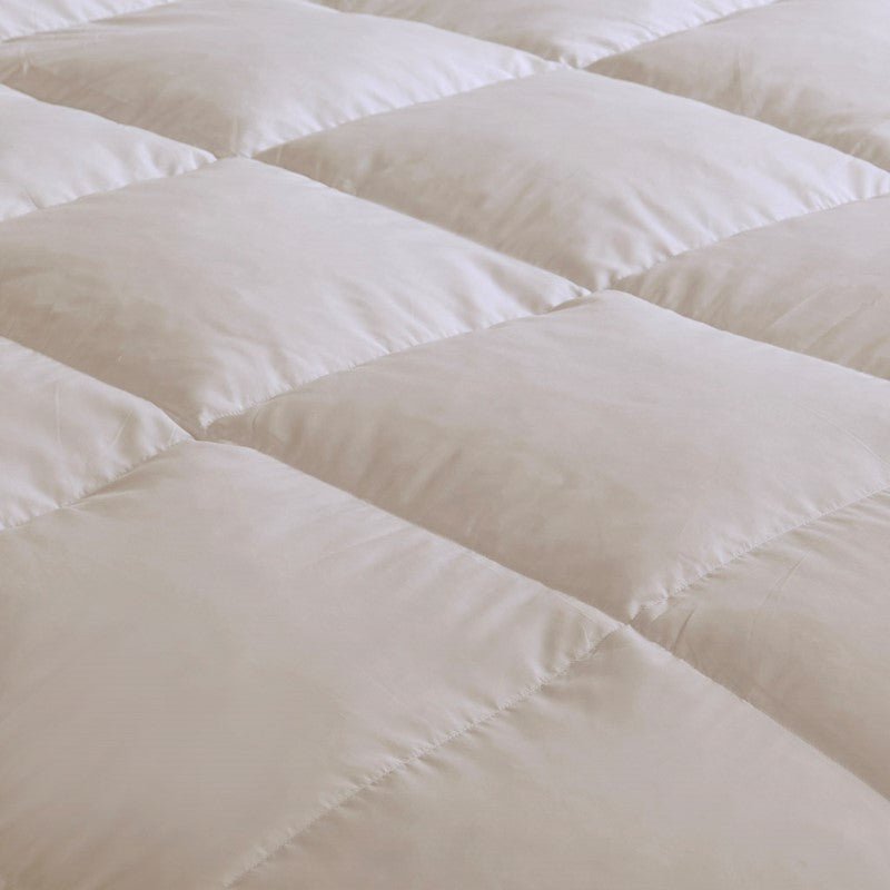 Heavy Warmth Goose Feather and Down Oversize Comforter - Cream - Quahog Bay Bedding