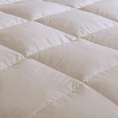 Heavy Warmth Goose Feather and Down Oversize Comforter - Cream - Quahog Bay Bedding