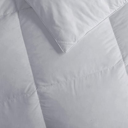 Heavy Warmth Goose Feather and Down Oversize Comforter - Light Grey - Quahog Bay Bedding