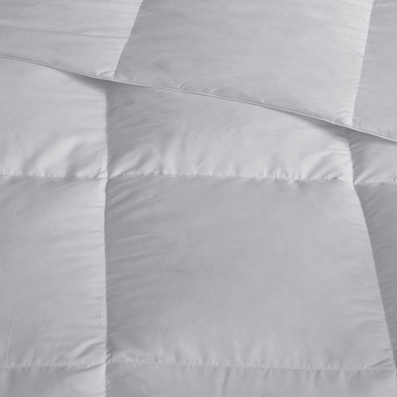 Heavy Warmth Goose Feather and Down Oversize Comforter - Light Grey - Quahog Bay Bedding