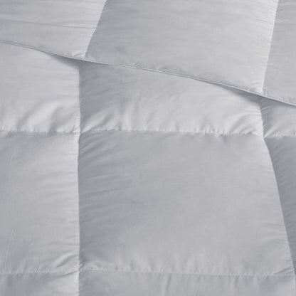 Heavy Warmth Goose Feather and Down Oversize Comforter - Light Grey - Quahog Bay Bedding