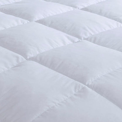 Heavy Warmth Goose Feather and Down Oversize Comforter - White - Quahog Bay Bedding