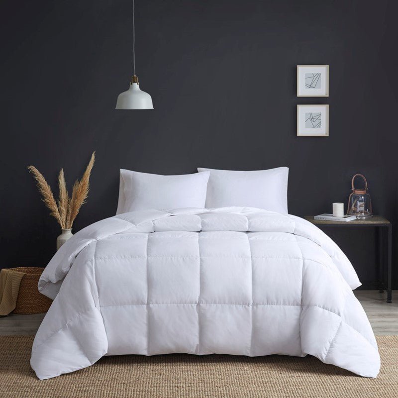 Heavy Warmth Goose Feather and Down Oversize Comforter - White - Quahog Bay Bedding