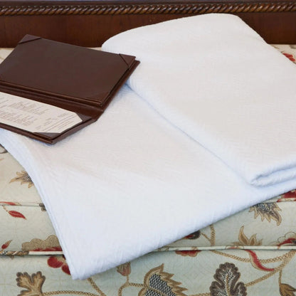 Cotton Herringbone & Honeycomb Weave All Season Blanket 2 PK - Rifz Textiles Inc